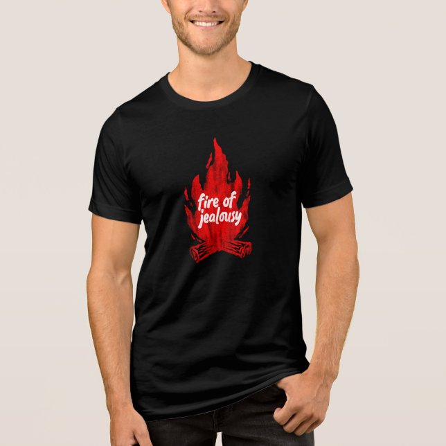 Jealous fire-Abbildung Tri-Blend Shirt (Vorderseite)