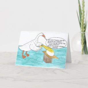 JEALOUS GOOSE BIRTHDAY CARD KARTE