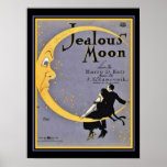 "Jealous Moon" Art Deco Sheet Music Cover 12 x 16 Poster<br><div class="desc">Mit dieser Art Deco Sheet Cover Music - Jealous Moon - fügt Ihr Dekor einen Splash of Deko hinzu</div>