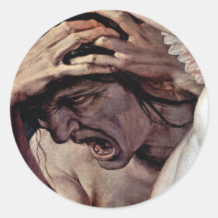 Jealousy Runder Aufkleber