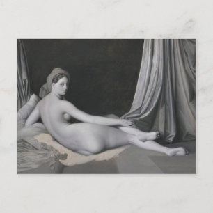 Jean Auguste Dominique Ingres   Odalisque in Grisa Postkarte