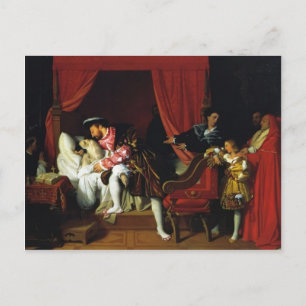 Jean Auguste Ingres - Tod Leonardo da Vincis Postkarte