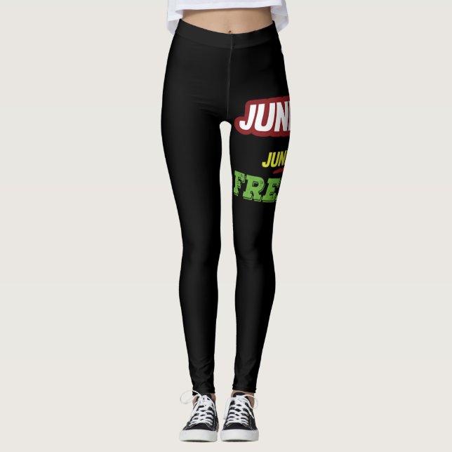 Jean Bap - Jugendlicher Freiheitsschwarz-Emanzipat Leggings (Vorderseite)