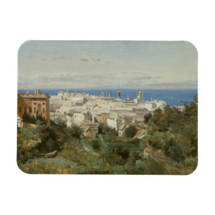 Jean-Baptiste-Camille Corot - Ansicht von Genua Magnet
