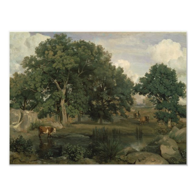 Jean-Baptiste-Camille Corot - Forest Fotodruck (Vorne)