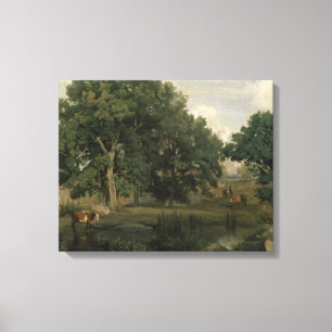 Jean-Baptiste-Camille Corot - Forest Leinwanddruck