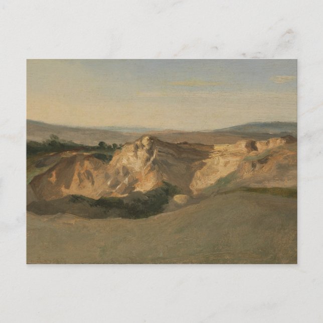 Jean-Baptiste-Camille Corot - Italienische Landsch Postkarte (Vorderseite)