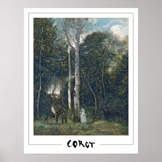 Jean-Baptiste-Camille Corot Zedign Art Poster #1 (Vorne)