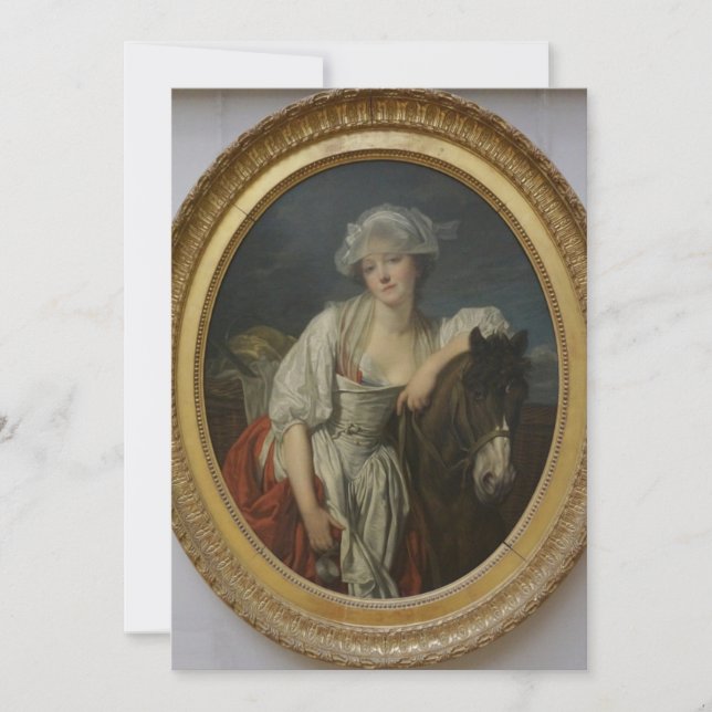 Jean-Baptiste Greuze - The Dairy Einladung (Vorderseite)