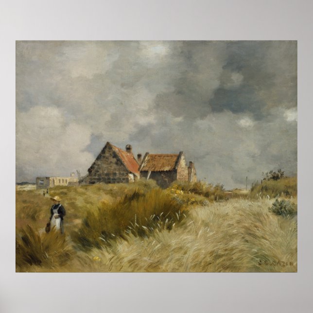 Jean Charles Cazin - Hütte in den Dünen Poster (Vorne)