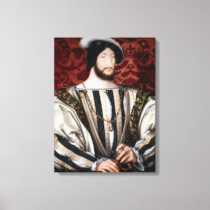 Jean Clouet - Francois I, König von Frankreich Leinwanddruck