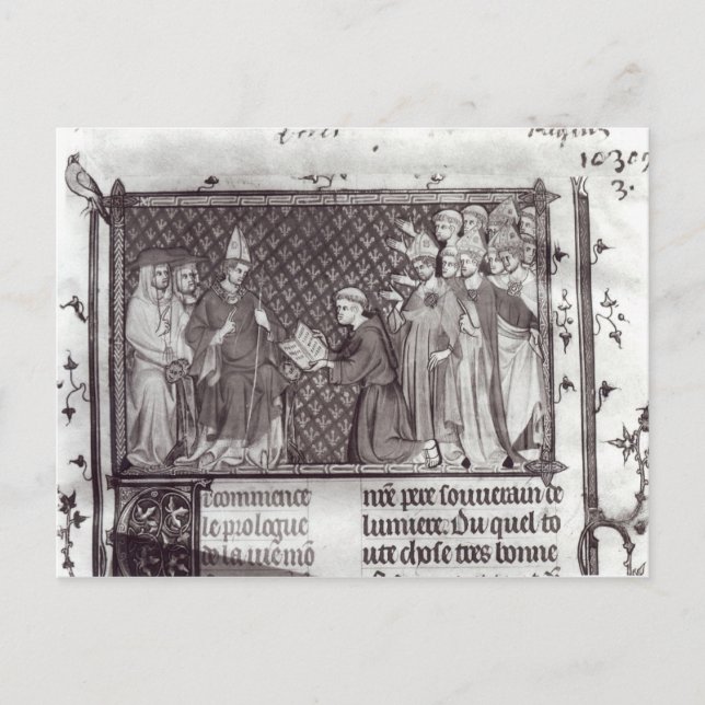 Jean d'Antioch vor Martin IV Postkarte (Vorderseite)