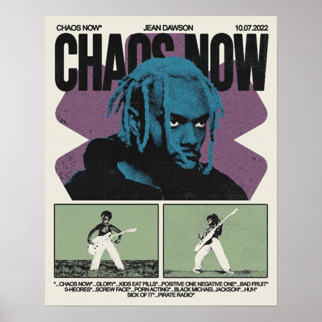 Jean Dawson Chaon Now* Album Poster (Vorne)