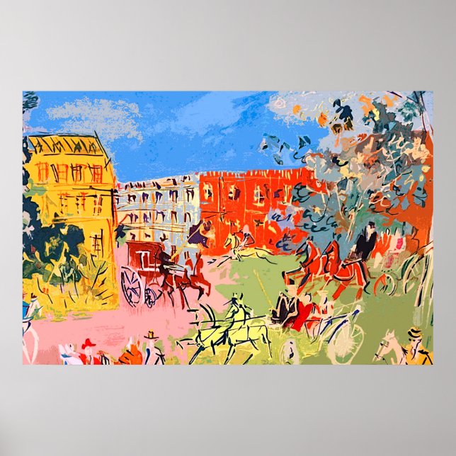 Jean Dufy Horsemen Poster (Vorne)