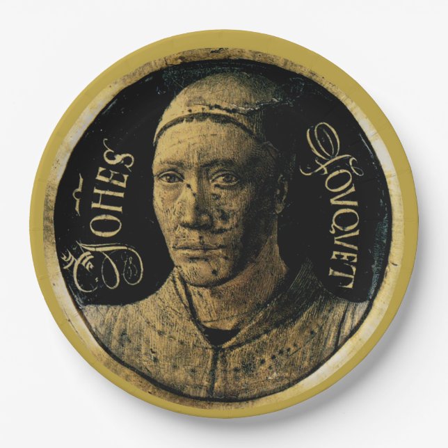 Jean Fouquet französischer Maler Pappteller (Vorderseite)