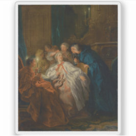 Jean-François de Troy - Vor dem Ball Aufkleber