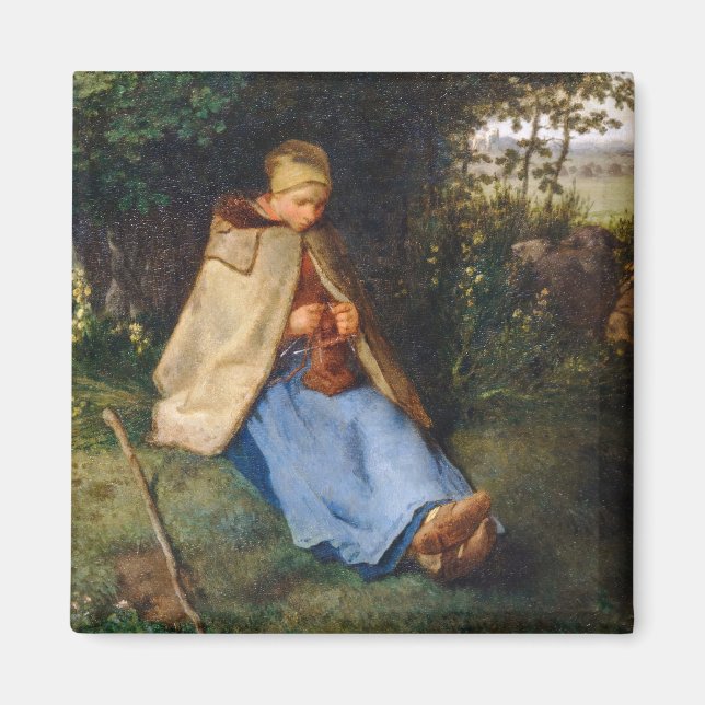 Jean-Francois Millet - Das Knitter Magnet (Vorne)