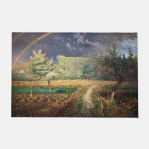 Jean-Francois Millet - Frühjahr in Barbizon Fußmatte