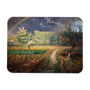 Jean-Francois Millet - Frühjahr in Barbizon Magnet