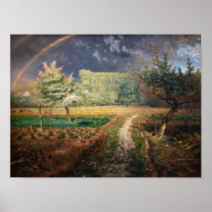 Jean-Francois Millet - Frühling in Barbizon Poster