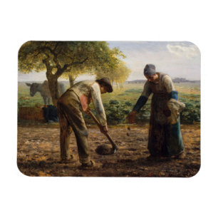 Jean-Francois Millet - Kartoffelpflanzer Magnet