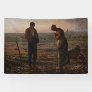 Jean-Francois Millet - The Angelus Banner