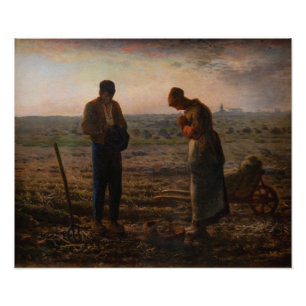 Jean-Francois Millet - The Angelus Fotodruck