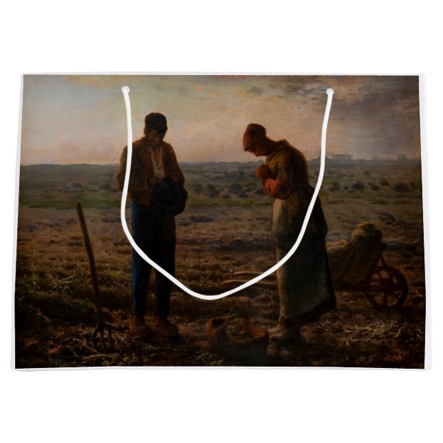 Jean-Francois Millet - The Angelus Große Geschenktüte (Vorderseite)