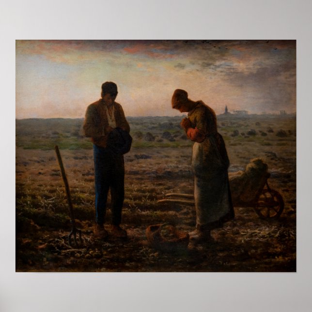 Jean-Francois Millet - The Angelus Poster (Vorne)