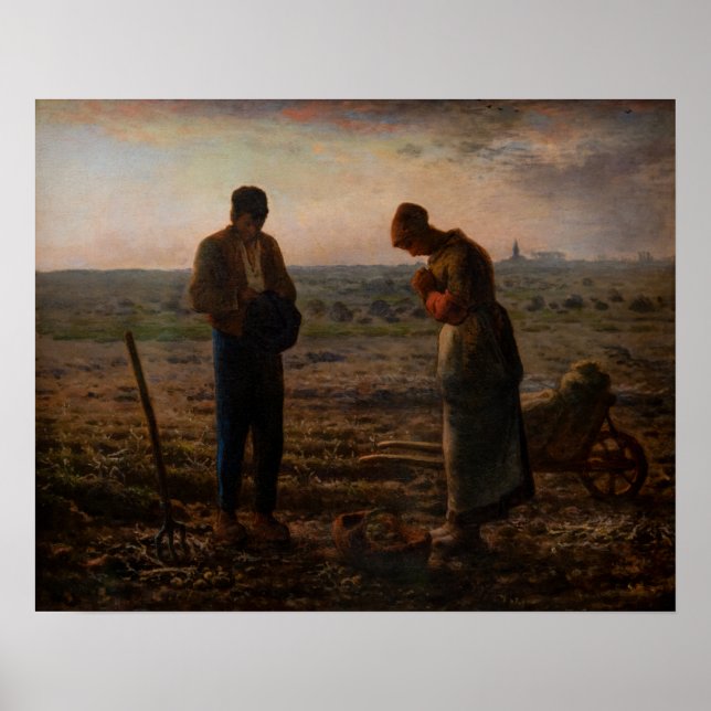 Jean-Francois Millet - The Angelus Poster (Vorne)
