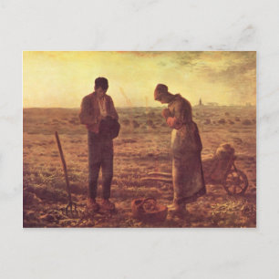 Jean-Francois Millet - The Angelus Postkarte