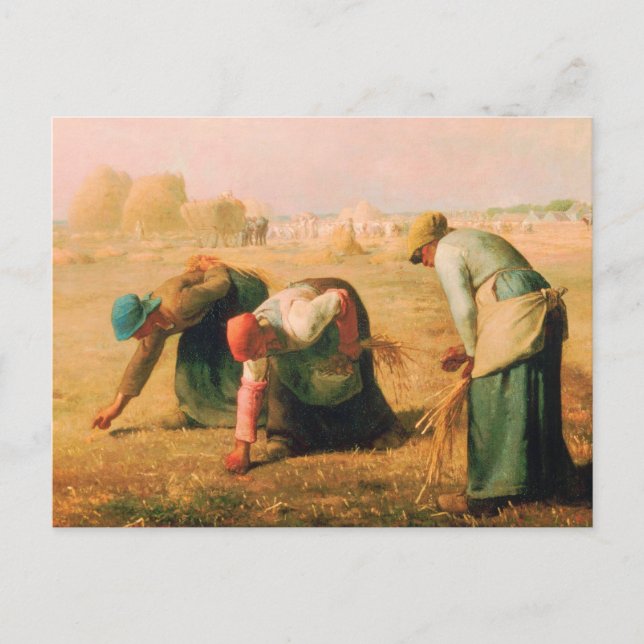 Jean Francois Millet - The Gleaners 1857 Postkarte (Vorderseite)