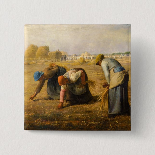 Jean-Francois Millet - The Gleaners Button (Vorderseite)