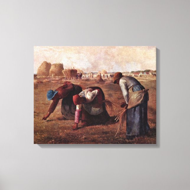 Jean-Francois Millet - The Gleaners Leinwanddruck (Vorderseite)