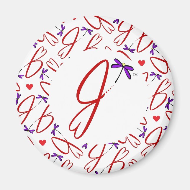 Jean Hart Artwork Logo Design Magnet (Vorne)