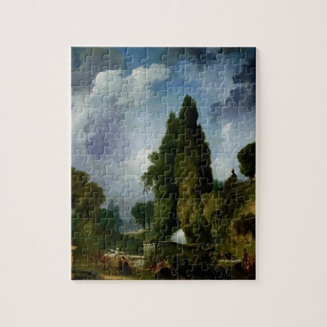 Jean-Honore Fragonard- das blinde Büffelleder Puzzle (Vertikal)