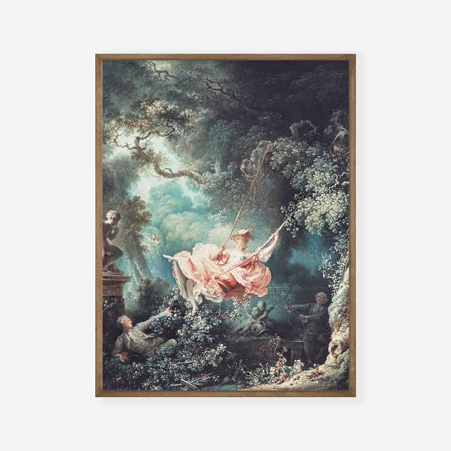 Jean-Honoré Fragonard Das Schaukantentechnik druck Poster (Von Creator hochgeladen)