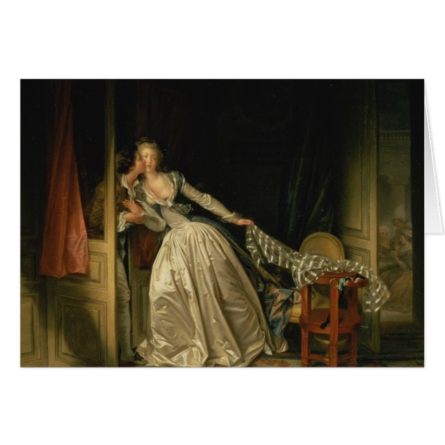 Jean-Honore Fragonard - der gestohlene Kuss - (Vorderseite (Horizontal))