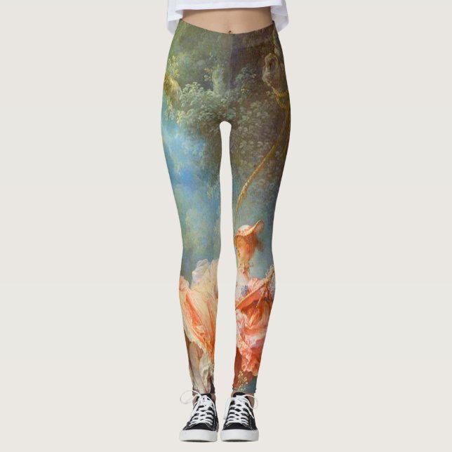 Jean Honore Fragonard Der Schwung Leggings (Vorderseite)