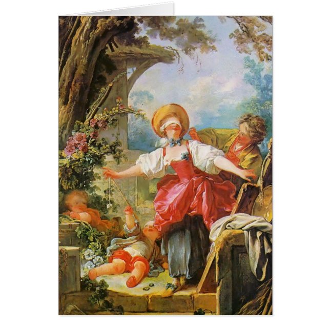 Jean-Honore Fragonard- die blinde Täuschung Mannes (Vorne)