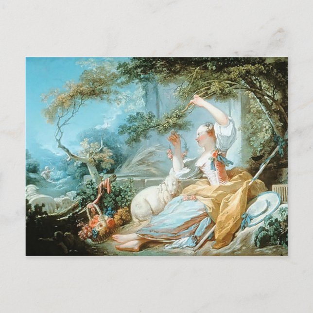 Jean-Honore Fragonard - Die Hirten Postkarte (Vorderseite)