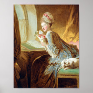 Jean Honoré Fragonard Liebe Letter Poster