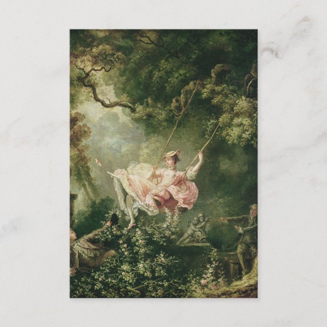 Jean-Honoré Fragonard - The Swing, Begleitkarte (Vorderseite)