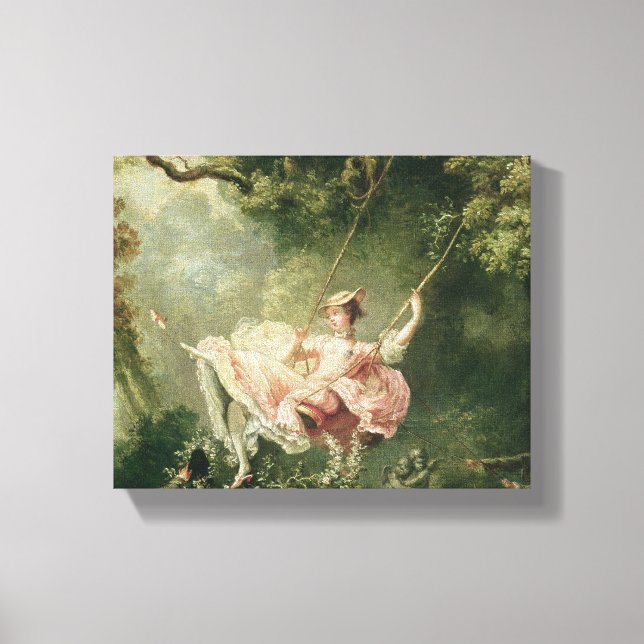 Jean-Honore Fragonard - The Swing Leinwanddruck (Vorderseite)