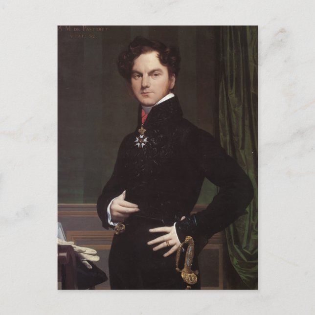 Jean Ingres-Amedee-David, Comte de Pastoret Postkarte (Vorderseite)