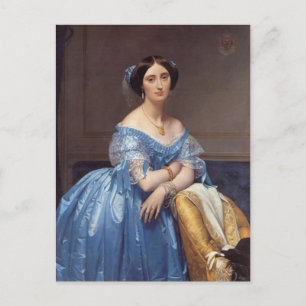 Jean Ingres - Portrait der Princesse de Broglie Postkarte