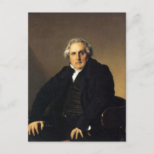 Jean Ingres - Portrait des französischen Journalis Postkarte