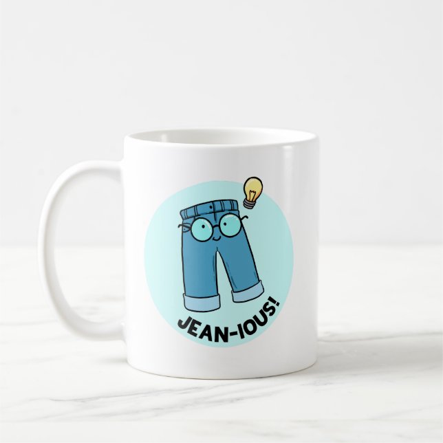 Jean-ious Denim Pants Pun Tasse (Links)
