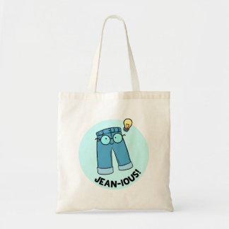 Jean-ious Denim Pants Pun Tote Bag Tragetasche