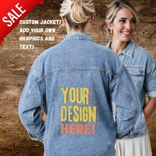 Jean Jacket mit Personalisierter Grafikmarke CUSTO Jeansjacke